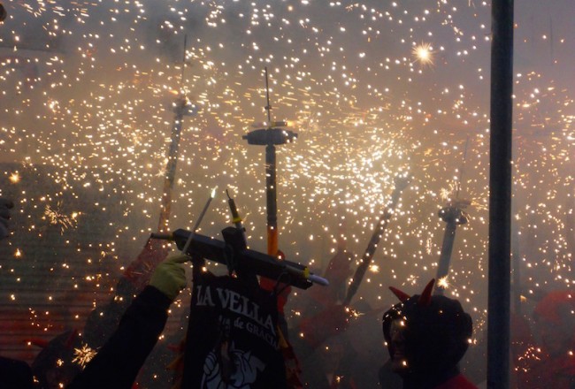 Correfoc, Gràcia, Barcelona, 2014