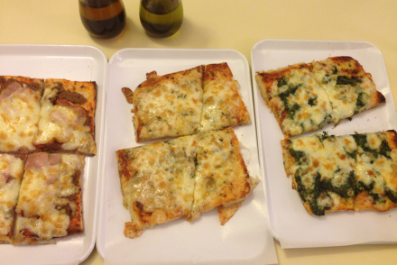 Carn Bier,Espinac,Gorgonzola pizzes, Lucania ii Barcelona, Bill Sinclair